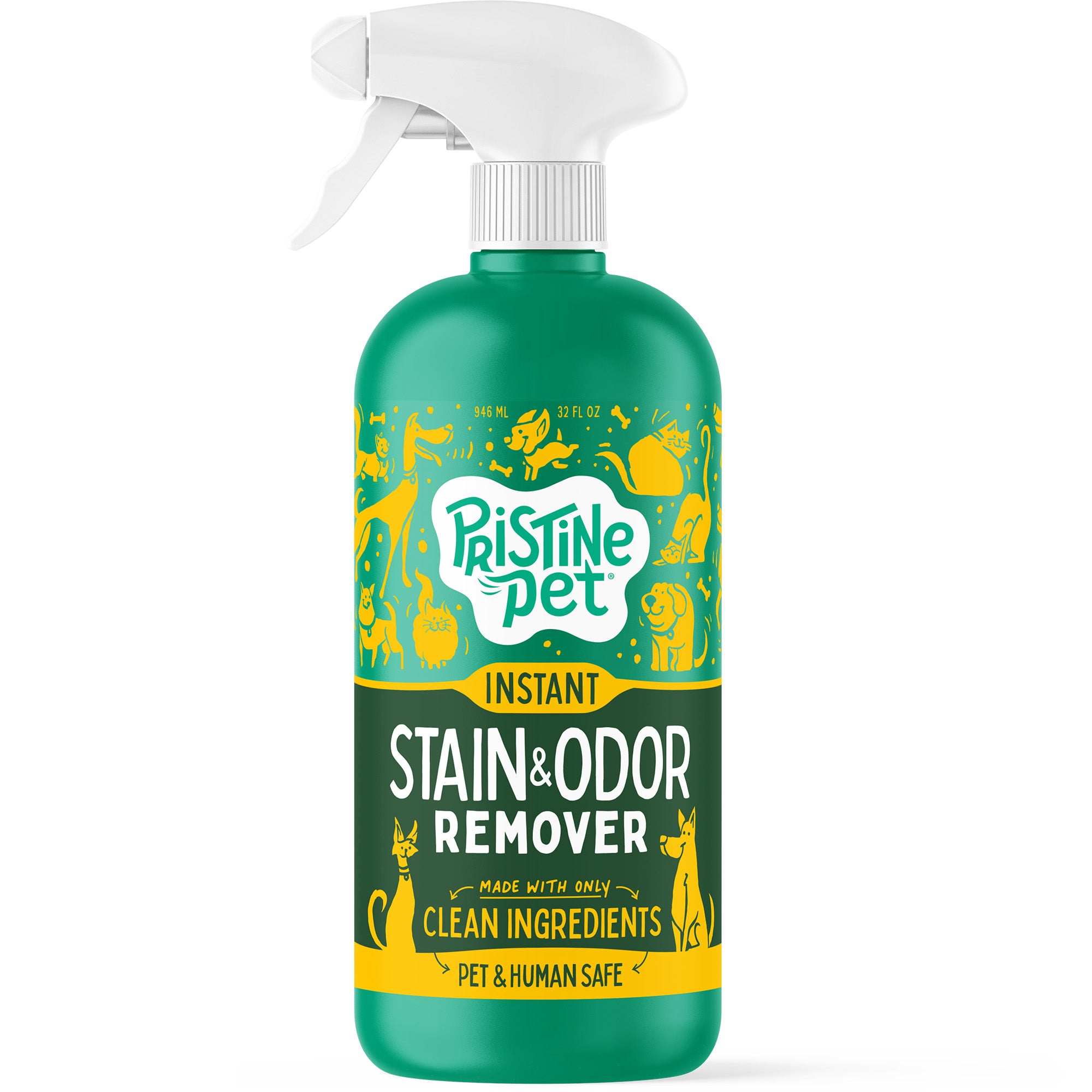 Pet Stain  Odor Remover 32 oz. Spray Bottle Pristine Pet